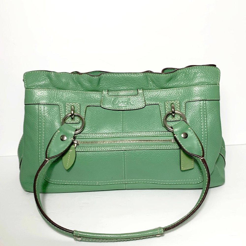 Coach Green Handbag Purse Bag